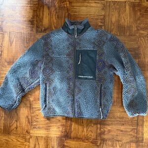 Blue and Gray Thisisneverthat fleece jacket